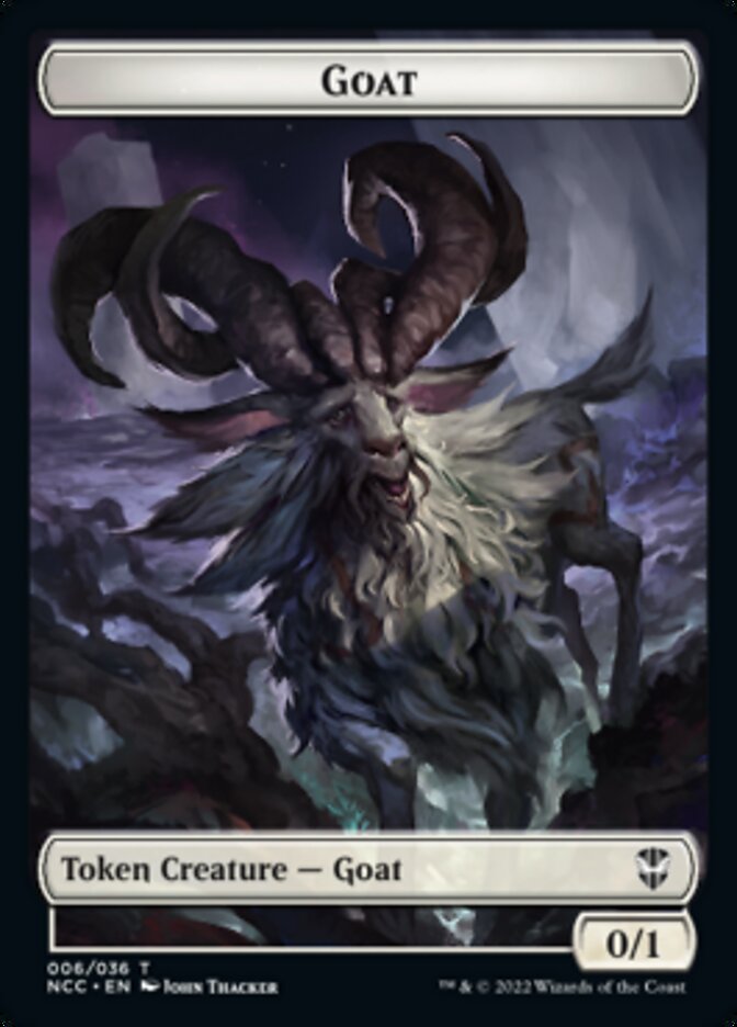 Zombie // Goat Double-Sided Token [Streets of New Capenna Commander To