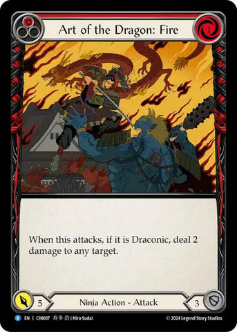 Art of the Dragon: Fire [CIN007] (The Hunted Cindra Blitz Deck)