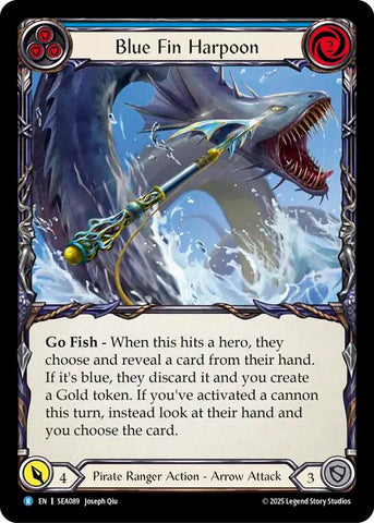 Blue Fin Harpoon [SEA089] (High Seas)  Rainbow Foil