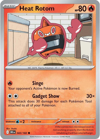 Heat Rotom (043/182) [Scarlet & Violet: Destined Rivals]
