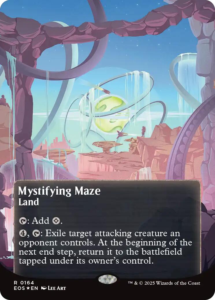Mystifying Maze (0164) (Borderless) (Galaxy Foil) [Edge of Eternities: Stellar Sights]