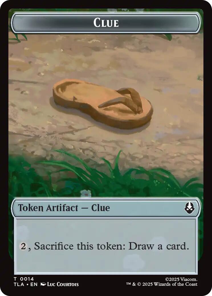 Ally (0005) // Clue (0014) Double-Sided Token [Avatar: The Last Airbender Tokens]