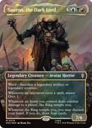 Sauron, the Dark Lord (Borderless) (Surge Foil) [The Hobbit: Eternal-Legal]