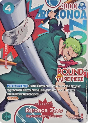 Roronoa Zoro (Round 1 Promo) [One Piece Promotion Cards]