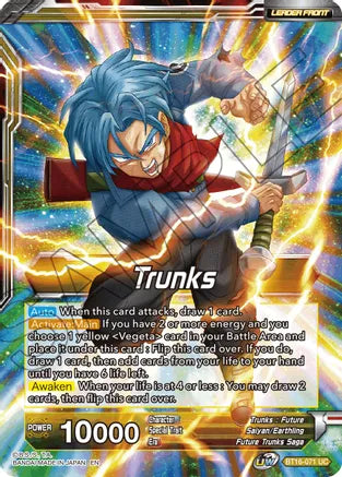 Trunks // SSB Vegeta & SS Trunks, Father-Son Onslaught (BT16-071) [Rea