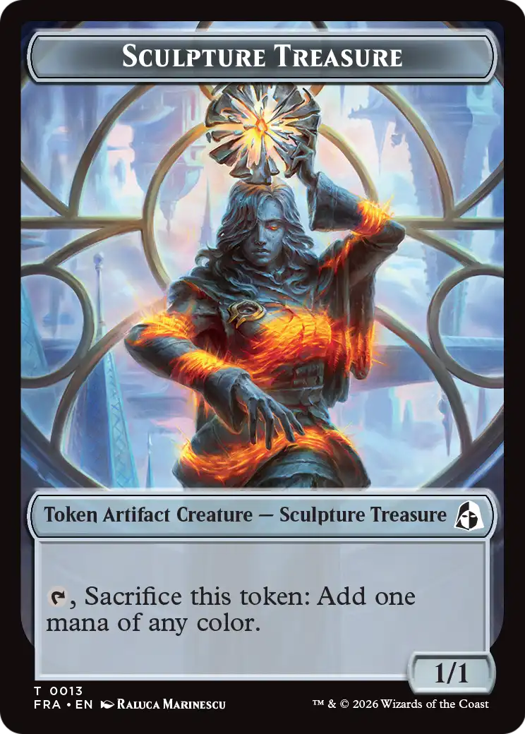 Sculpture Treasure // Beast Double-Sided Token [Reality Fracture Tokens]