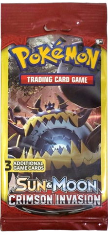 Sun & Moon: Crimson Invasion - 3-Card Booster Pack