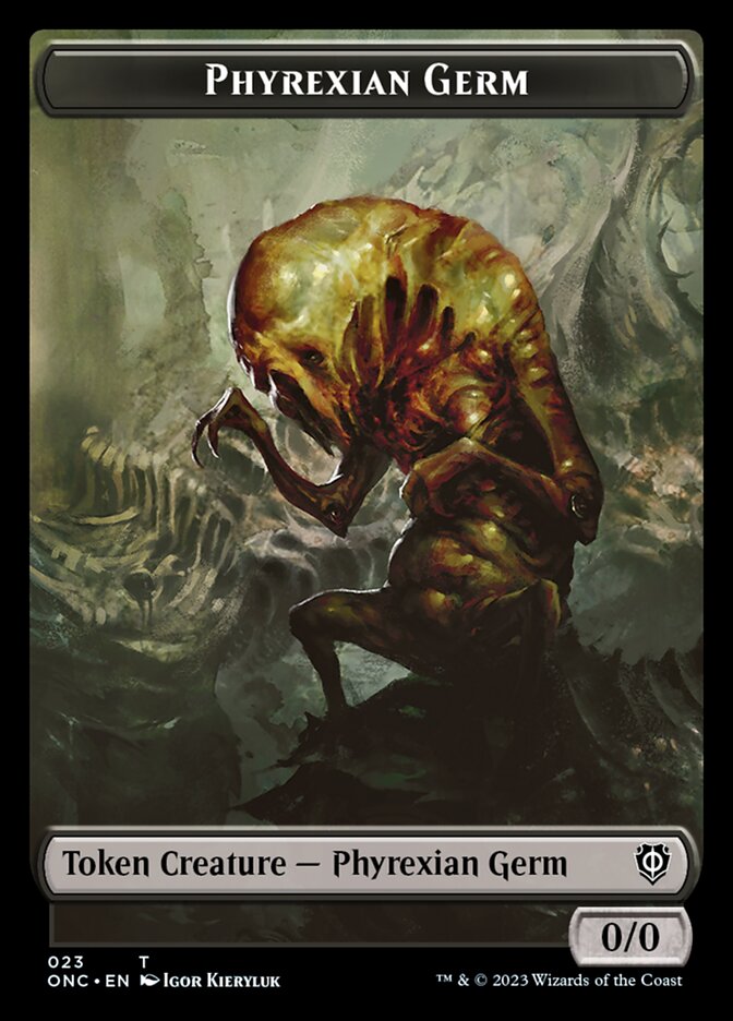 Phyrexian Mite (011) // Phyrexian Germ Double-Sided Token [Phyrexia: A