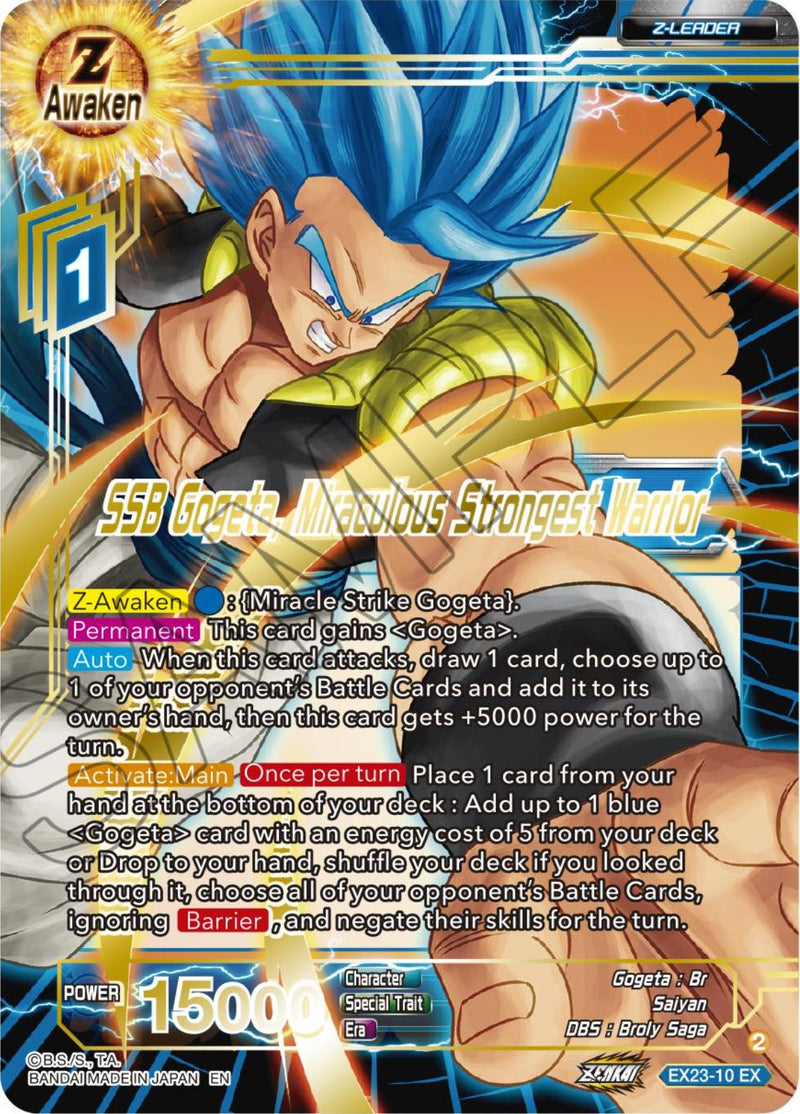 SSB Gogeta, Miraculous Strongest Warrior (EX23-10) [Premium Anniversar
