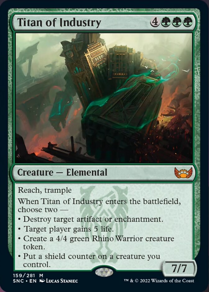 kaboom mtg card Titan of Industry [Streets of New Capenna]