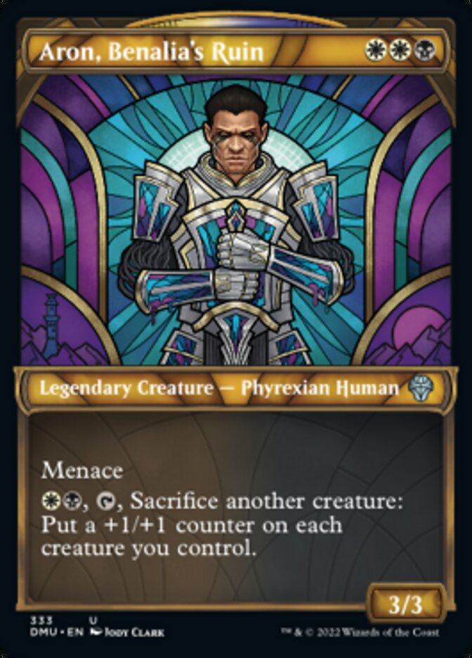 Aron, Benalia's Ruin (Showcase Textured) [Dominaria United]
