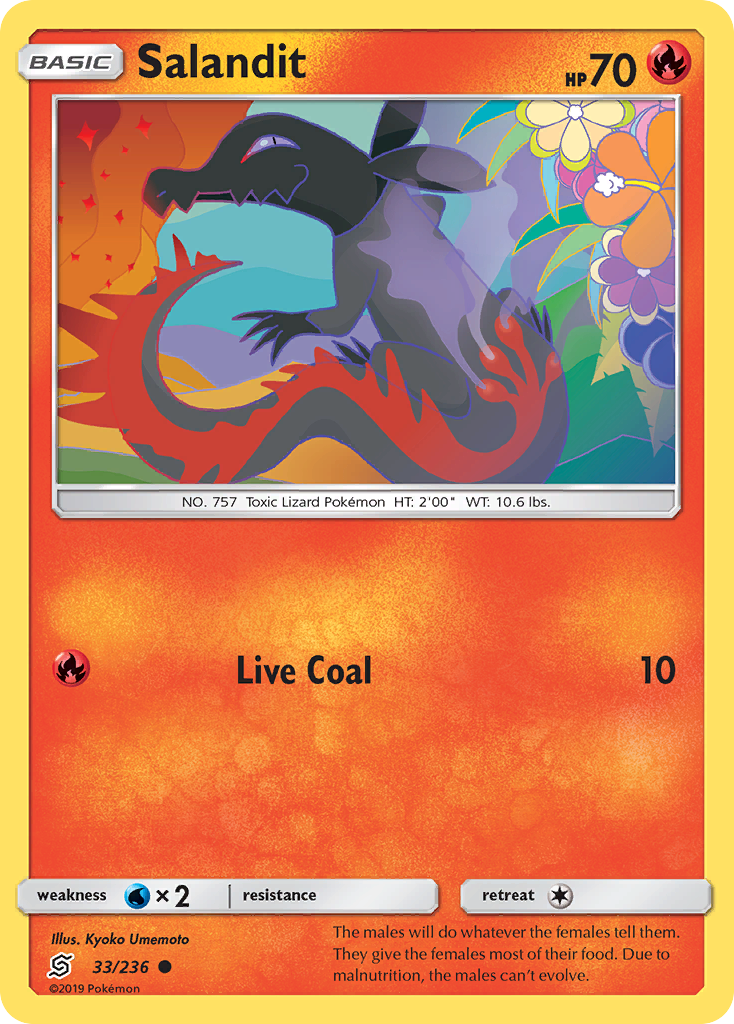 pokemon card salandit Salandit (33/236) [Sun & Moon: Unified Minds]