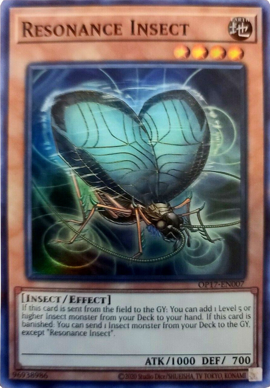 insect yugioh deck Resonance Insect [OP17-EN007] Super Rare